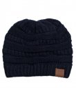 Navy Knit Beanie by C.C.