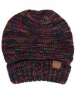 Multicolor Slouchy Knit Beanie by C.C.