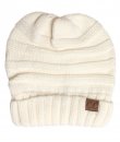 Ivory Slouchy Beanie by C.C.