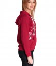 Snowflake Zip-Up Hoodie Sweatshirt by May 23