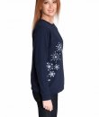 Snowflake Crew Neck Sweatshirt by May 23