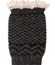 Crochet Top Metallic Boot Cuff by Love Of Fashion