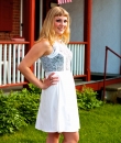 Sleeveless Dress with Lace Bodice by Ya Los Angeles