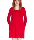 Round Neck Pocket Dress by Cherish