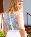 Sleeveless Dress with Lace Bodice by Ya Los Angeles