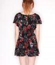 Front Tie Floral Romper by Hommage