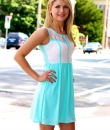 Sleeveless Dress With Binding And Lace Bodice By Ya Los Angeles