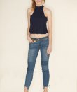 Keyhole Crop Top by Zenana