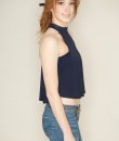 Keyhole Crop Top by Zenana