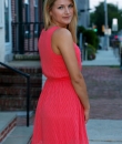 Coral Textured Tank Dress by Teenplo