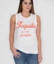 Tequila Is My Friend Tank by Junk Food