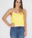 Lace Overlay Top by Machine Jeans