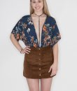 Floral Print Bodysuit by Timing