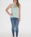 Sage Cutout Tank by Cherish