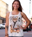 Karate Cat Loves Sushi Tank Top by Bear Dance