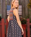 Sleeveless Printed Peasant Dress by Umgee USA