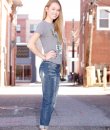 Mid-Rise Distressed Boyfriend Jeans by Machine Jeans