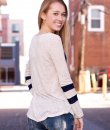 Round Neck Striped Tunic Top by Vanilla Bay