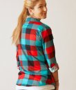 Mint And Red Plaid Button Down by Win Win