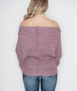 Off Shoulder Reverse Stitch Top by Cherish