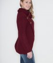 Asymmetrical Wrap Sweater by Zenana