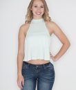 Keyhole Crop Top by Zenana