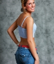 Checkered Bustier Top by TCEC