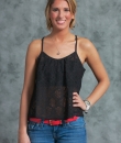 Caged Back Floral Tank Top by TCEC