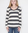 Striped V-Neck Pullover by Cherish