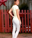 Khaki Skinny Jeans by Cielo