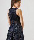 Sequin Mesh Waist Dress by Hommage