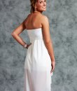 Textured Strapless Overlay Dress by Yetts