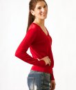 Luxe V-Neck Sweater by Wow Couture