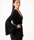 Bell Sleeve Romper by Hommage