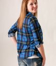 Blue And Yellow Plaid Button Down by Win Win