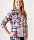 Navy And Coral Plaid Button Down by Passport