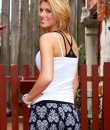 Neoclassical Print Shorts by TCEC