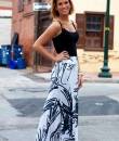 Black and White Maxi Skirt by Diosa