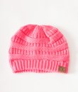 Candy Pink CC Knit Beanie