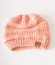 Peach CC Knit Beanie