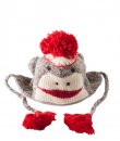 Sock Monkey Pilot Hat by Delux Knitwits