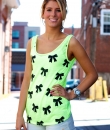 Bow Print Tank Top by Sweet Rain