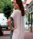 Half Sleeve Color Block Top by Vanilla Bay