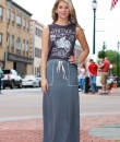 Jersey Maxi Skirt by Promesa