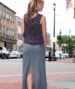 Jersey Maxi Skirt by Promesa