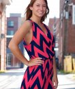 Surplice Chevron Romper by Emerald