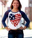 American Flag Heart Sweater by The Classic