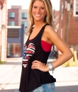 Racerback American Heart Tank Top by HL