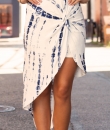 Tie Dye Tulip Jersey Skirt by A3 Design