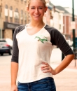Philadelphia Eagles Fly Eagles Fly Raglan by Junk Food